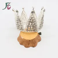 Серебряная металлическая корона для торта, корона для детского дня рождения