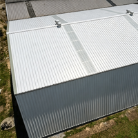 Atelier, entrepôt, garage, hangar, hôtel en structure d'acier galvanisé préfabriqué moderne, résistant au vent, à montage rapide