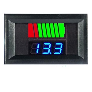Đồng Hồ Đo Dung Lượng Pin Lithium 12V 24V 36V 48V 60V 72V Hiển Thị Màn Hình Kiểm Tra LED Vôn Kế Vôn Kế Chỉ Báo Mức Sạc Pin Cho Xe Hơi - Product Image 6