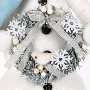 Hot Selling Product Children's Room Cartoon Sky Blue Felt Snowman Christmas Decorations - Product Image 3