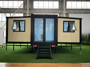 Maison conteneur préfabriquée extensible de 40 pieds, micro-villa en acier pour bureau, école, hôtel, logement, cuisine - Product Image 5