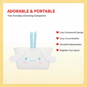 <span class=keywords><strong>Panier</strong></span> de rangement en plastique mignon fabriqué en usine, <span class=keywords><strong>panier</strong></span> portable Kawaii pour organiser les jouets et articles divers des enfants - Product Image 2