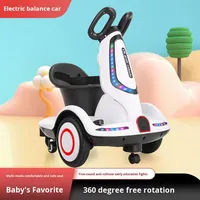Vélo d'équilibre électrique pour enfants BAB WAY, batterie 12V, vélo d'entraînement avec lumières LED pour les 2-5 ans et DDP