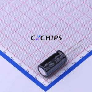 Condensateur électrolytique en aluminium à montage traversant UVY2A331MHD, montage traversant, D12.5xL25mm 330uF 20% 100V 540mA-120Hz - Product Image 1