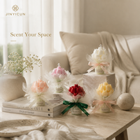 Lilin Aroma Tulip Buatan Tangan Grosir, Lilin Kedelai Dekoratif, Lilin Bunga dengan Aroma, Warna, dan Logo Kustom, Pabrik OEM