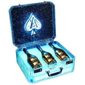 Wholesale Modern Customized Acrylic for Water Resistant Freestanding Easy Assembly Wine Bottle Box Suitcase <b>Display</b> <b>Case</b> for - Product Image 1