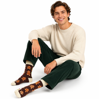 Chaussettes en coton unisexe populaires pour les fêtes de fin d'année, 200N, anti-transpiration, toutes saisons, à aiguille unique, taille unique, pour hommes et femmes