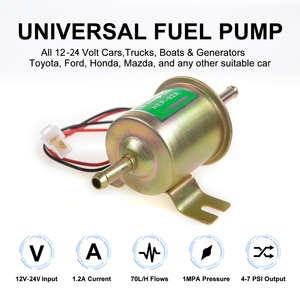 Pompe à carburant électrique universelle 12/24V, basse pression, fixation par boulons, fil diesel essence HEP-02A pour voiture, carburateur, moto, VTT - Product Image 6