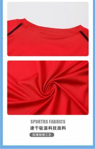 T-Shirt Estiva da Uomo a Maniche Corte, Aderente e Compressiva, con Logo Personalizzato, Maglia Sportiva <span class=keywords><strong>Skinny</strong></span> per Allenamento di Basket e Bodybuilding - Product Image 6