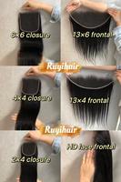 Venta al por mayor de extensiones de cabello humano 100% Remy con cierre frontal transparente HD, lisas, pre-arrancadas y con nudos decolorados para mujer