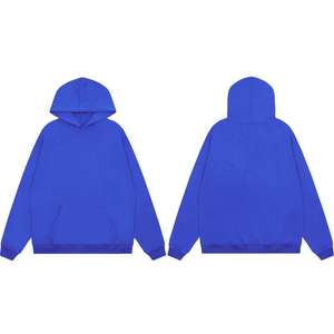 Sudadera con Capucha de Algodón Grueso OEM, Corte Holgado, Personalizable con Etiqueta Privada, Sudadera con Capucha para Hombre Sin Cordón - Product Image 5