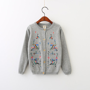 Suéter de Invierno de Último Diseño para Niños, Suéter Cárdigan Bordado a Mano de Manga Larga, Ropa al por Mayor - Product Image 5