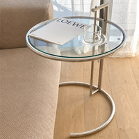 Table basse en métal durable, mobile, moderne, minimaliste et élégante pour salon, chambre à coucher, meubles de maison