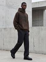 Sweat à capuche haut de gamme en mélange textile de qualité, style streetwear urbain tendance, personnalisable pour marque d'entreprise, polyester/coton de première qualité