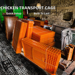 Yüksek Kaliteli Yeni Polipropilen Yetişkin Tavuk Taşıma Kafesi Kolay Kurulum Katlanabilir Tasarım Fabrika Doğrudan Satış Üreme - Product Image 2