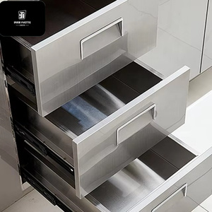 <span class=keywords><strong>Meuble</strong></span> de <span class=keywords><strong>cuisine</strong></span> YVT en acier inoxydable laqué blanc brillant avec <span class=keywords><strong>four</strong></span> à micro-ondes intégré - Product Image 4