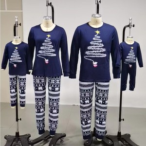 2023 थोक xmas Pjs छुट्टी स्लीवियर टॉप और पैंट परिवार के लिए क्रिसमस पजामा - Product Image 6