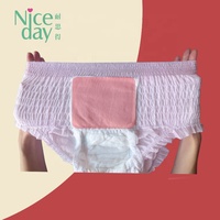 Culottes menstruelles jetables OEM grande taille pour femmes, multifonctionnelles, avec patch chauffant aux herbes pour la maternité