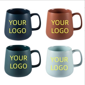<span class=keywords><strong>Mug</strong></span> à café en <span class=keywords><strong>porcelaine</strong></span> émaillée haute température, couleur unie, style nordique, finition mate, bleu, vert, rouge, grande capacité 450 ml, idéal pour cadeau, vente en gros - Product Image 1