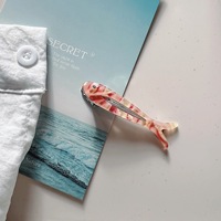 Qianjin Adorable petit poisson épingles à cheveux matériau en acétate avec strass pour un usage quotidien décoration de cheveux de fête pour femmes filles