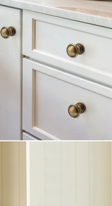 Modern Brass Cabinet Knobs T-Shaped Eco-Friendly Easy Installation Durable for Kitchen Wardrobe <b>Drawer</b> & Dresser - Product Image 6