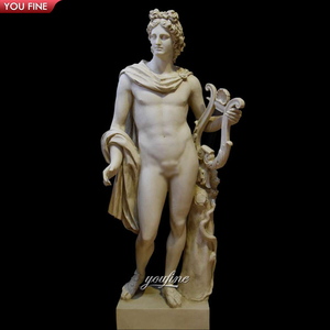 <span class=keywords><strong>Statua</strong></span> in marmo <span class=keywords><strong>Apollo</strong></span> nudo a grandezza naturale intagliata a mano in pietra naturale - Product Image 4