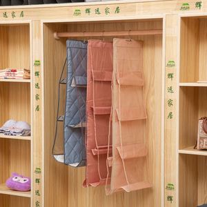 Oxford PVC Double-Sided Fluoroscopic Folding Hanging <b>Bag</b> Classic Design for Clothing Toys General Storage - Product Image 1