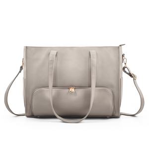 Bolso de mano de cuero PU de alta calidad <span class=keywords><strong>para</strong></span> mamá, bolso de mano grande multifuncional <span class=keywords><strong>para</strong></span> viaje, Asa de pañ<span class=keywords><strong>al</strong></span>, portátil de moda - Product Image 1