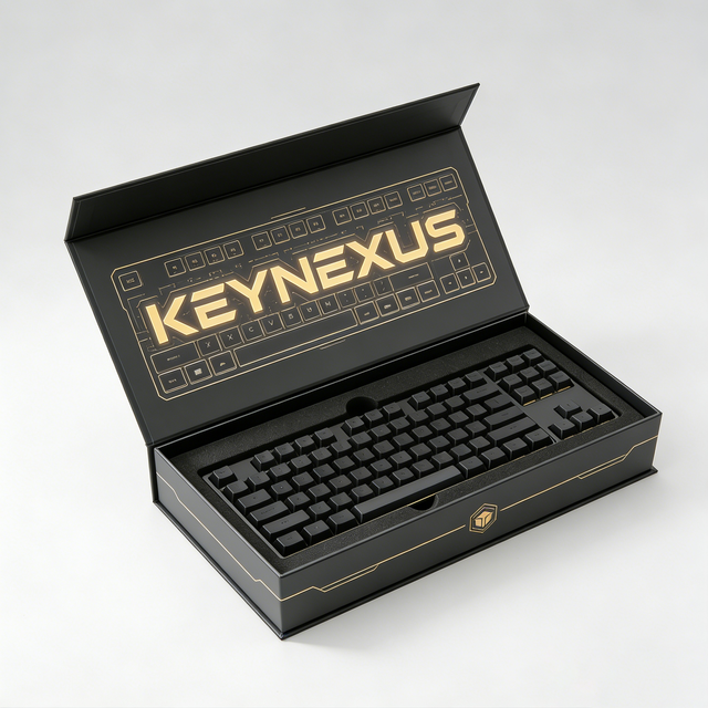 Rigid Structure Matte Finish Soft GoTop Custom Shockproof Lining Premium Gift Display Packaging Recycled Magnetic Keyboard Box