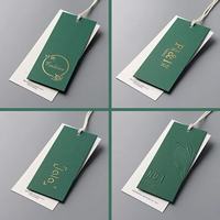 Étiquettes suspendues en papier personnalisées avec cordon double couche, écologiques, design gratuit