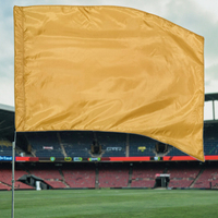 Drapeau de cérémonie personnalisé, couleur au choix, 36 x 54 pouces, rectangle incurvé, pour la pratique, les performances, la danse, les fanfares, avec mât en fibre de verre