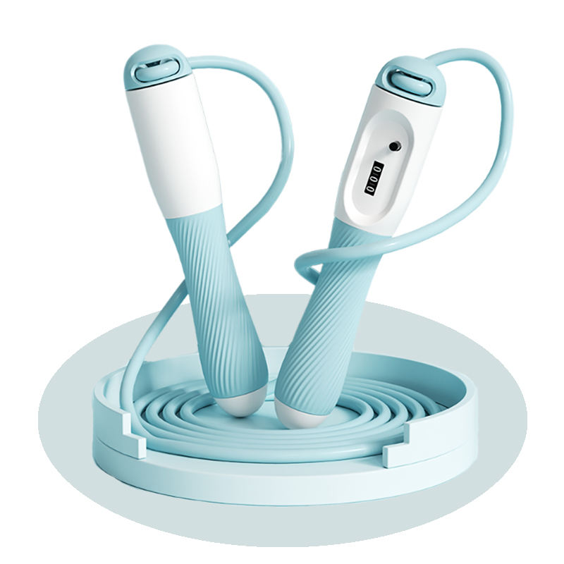 Children's rope skipping solid color blue