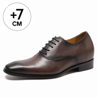 Scarpe Oxford Eleganti da Uomo con Rialzo Interno, Alta Qualità, Aumento di Altezza 2.76 Pollici/7cm, per Cerimonie e Matrimoni