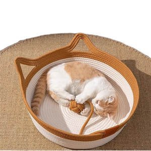 Однотонное плетеное гнездо для кошек - Product Image 4