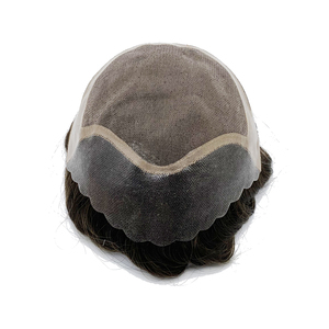 Prothèse capillaire <span class=keywords><strong>Oscar</strong></span> Mono avec base en PU pour hommes – Système de remplacement capillaire naturel en cheveux humains pour hommes - Product Image 5