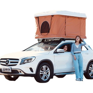 Tienda de techo rígido cuadrada de apertura rápida caqui personalizada para SUV Material Oxford impermeable para acampar al aire libre viajes familiares por carretera - Product Image 5