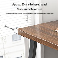 Bureau d'étude, bureau d'ordinateur avec support pour écran, pour étudiants, dortoir, appartement, jeux, structure métallique robuste, 4 couleurs, service OEM