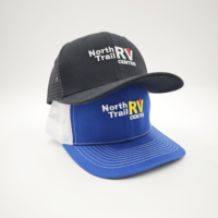 Gorra Trucker Unisex Personalizada de Dos Tonos con Bordado, Estilo Y2K Hip Hop, Transpirable, de Malla, Lona, Mezclilla y Terciopelo, para Actividades al Aire Libre