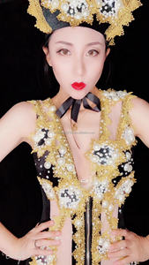 Disfraz de diosa del sol, vestido de una pieza para mujer, Song DjDs, equipo de baile, <span class=keywords><strong>Gogo</strong></span> - Product Image 5