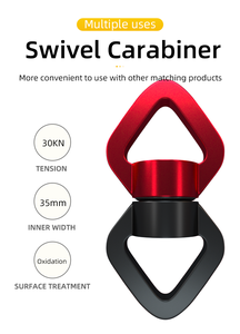 JENSAN Móc Xoay 360 Độ An Toàn Nhất Bằng Nhôm Tùy Chỉnh 30kn Móc Treo Tam Giác Xoay Cây Móc Treo Cho Võng Yoga - Product Image 5