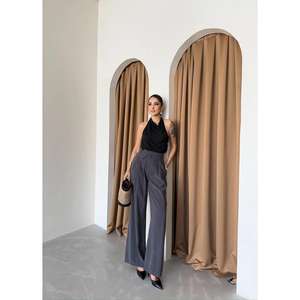 กางเกงคาร์โก้ลายพรางสีแอนทราไซต์ทรงหลวมพร้อมจีบและกระเป๋าแบบมีฝาปิด ระบายอากาศได้ดี สไตล์แฟชั่น - Product Image 3