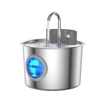 Distributeur d'eau sans fil intelligent à induction infrarouge détachable en acier inoxydable 304 de 3,2 L pour chiens et chats, sans prise