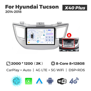MEKEDE X40 UIS7865 8+128G QLED AKM DSP CarPlay Inalámbrico Android Auto para Hyundai Tucson 2014-2018 - Product Image 2