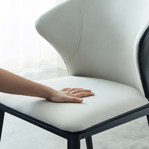 High End Light Luxury Style Large Backrest Metal Frame Commercial Hotel Dinning <b>Chairs</b> Modern European - Product Image 5