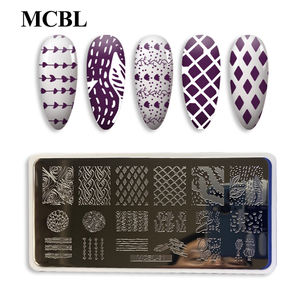 Penjualan Terbaik Desain baru pelat Gambar kuku besi tahan karat kuku merek tinggi pelat Gambar Seni kuku logam - Product Image 5