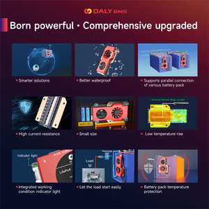 Fabricante de <span class=keywords><strong>BMS</strong></span> <span class=keywords><strong>Daly</strong></span>, <span class=keywords><strong>BMS</strong></span> Inteligente Tipo S para Baterías de Iones de Litio LifePO4 4S 12V 16S 48V para Scooters Eléctricos, Carritos de Golf, 3S-24S 250A 300A 400A <span class=keywords><strong>500A</strong></span> - Product Image 3