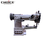 Machine à coudre industrielle Golden Choice GC335B à bras cylindrique, point noué, pour sacs en cuir, avec grand crochet