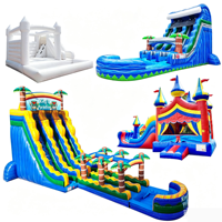 Château gonflable Bouncer Building Blocks avec toboggan gonflable pour l'intérieur et l'extérieur, avec souffleur, pour enfants et adultes, à vendre