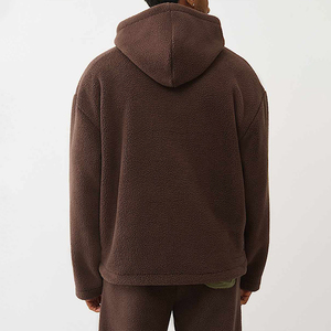 Sudadera con capucha Kingsen personalizada de invierno con cremallera de cuarto, forro polar Sherpa, diseño digital colorblock, para hombre, estilo hip hop, suave, 100% poliéster - Product Image 5