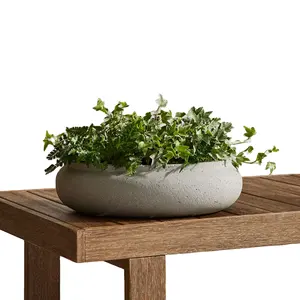 Outboor interior tigela plantador cimento vaso de flores concreto plantador